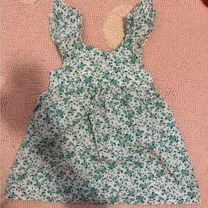 Zara Mint Green and White Floral Sundress